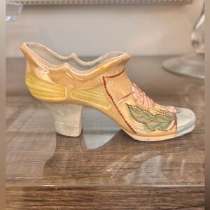 Vintage Japanese Small  Porcelaine  Lustreware Shoe